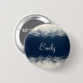 パーソナライズされたエレガント抽象芸術 缶バッジ (正面&裏面)