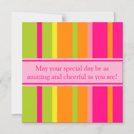 パーソナライズされたエレガント明るいハッピーバースデー マグネット招待状