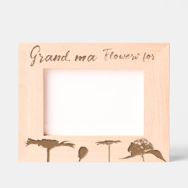 パーソナライズされたエレガント春の花 レーザー彫刻フレーム