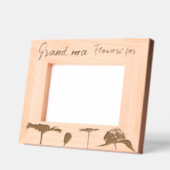 パーソナライズされたエレガント春の花 レーザー彫刻フレーム (左)