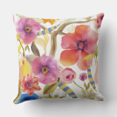 パーソナライズされたエレガント春 クッション (裏面)