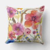 パーソナライズされたエレガント春 クッション (正面)