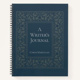 パーソナライズされたエレガント書作家用ノート ノートブック