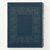 パーソナライズされたエレガント書作家用ノート ノートブック (裏面)