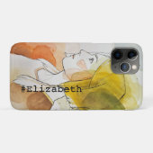 パーソナライズされたエレガント水絵画色カラフル Case-Mate iPhoneケース (裏面(横))