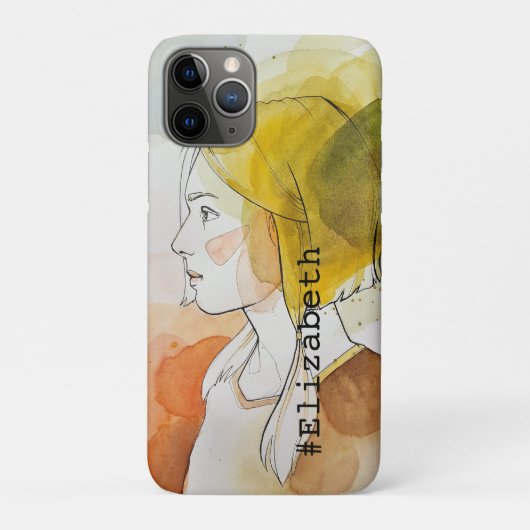 パーソナライズされたエレガント水絵画色カラフル Case-Mate iPhoneケース (裏)
