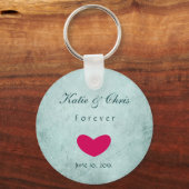 パーソナライズされたエレガント永遠結婚の形見 キーホルダー (正面)