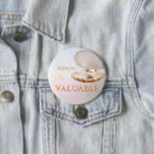 パーソナライズされたエレガント真珠肯定 缶バッジ (インサイチュ)