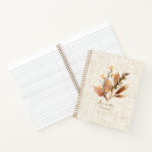 パーソナライズされたエレガント秋 ノートブック (内部)