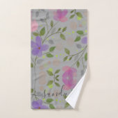 パーソナライズされたエレガント紅紫色 ハンドタオル (ハンドタオル)