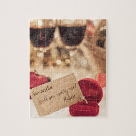 パーソナライズされたエレガント結婚してくれる？ ジグソーパズル