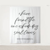 パーソナライズされたエレガント結婚の背景 タペストリー (正面)