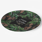 パーソナライズされたエレガント聖降誕祭 ペーパープレート (アングル)