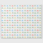 パーソナライズされたエレガント聖降誕祭 ラッピングペーパー (フラット)