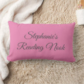 パーソナライズされたエレガント読クッション ランバークッション (ブランケット)