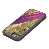 パーソナライズされたエレガント金ゴールドきらきら光る Case-Mate iPhoneケース (底)