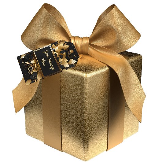 パーソナライズされたエレガント金ゴールド ギフトタグ