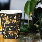 パーソナライズされたエレガント金ゴールド 紙コップ