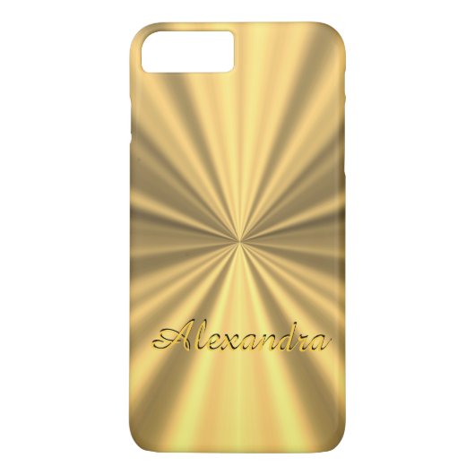 パーソナライズされたエレガント金 Case-Mate iPhoneケース (裏面)