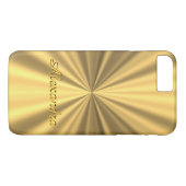 パーソナライズされたエレガント金 Case-Mate iPhoneケース (裏面(横))