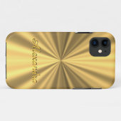 パーソナライズされたエレガント金 Case-Mate iPhoneケース (裏面(横))