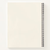 パーソナライズされたエレガント開花 ノートブック (裏面)