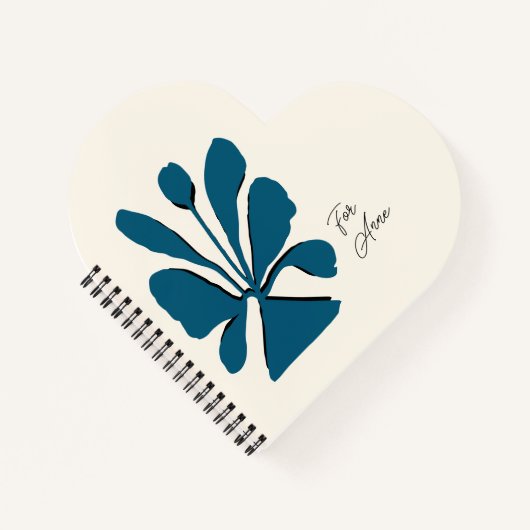 パーソナライズされたエレガント開花 ノートブック (正面)