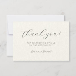パーソナライズされたエレガント サンキューカード