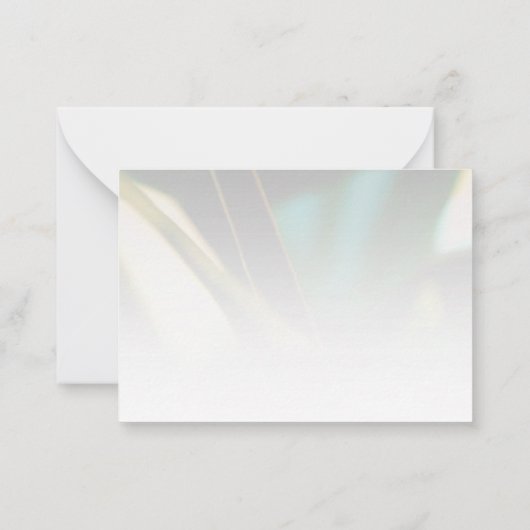 パーソナライズされたエレガントGreenery Flat Note Card ノートカード (裏面)