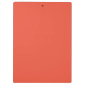 パーソナライズされたエレガントOrange Monogramと名前 クリップボード (裏面)