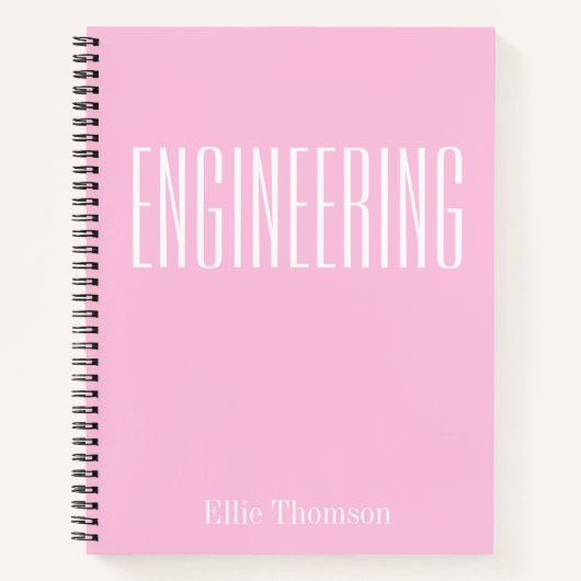 パーソナライズされたエンジニアリンググシンプルラフ紙 ノートブック (正面)