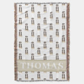 パーソナライズされたエントルブッヘル・マウンテン・ドッグ スローブランケット (正面縦)