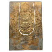 パーソナライズされたエンボス曼荼羅 | ボホエレガントギフト ミディアムペーパーバッグ (裏面)