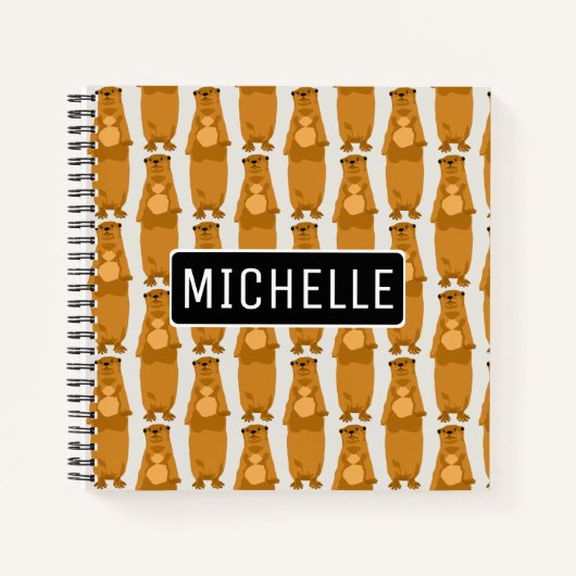 パーソナライズされたオッター ノートブック (正面)