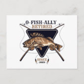 パーソナライズされたオフィシャルに引退 面白い退職 ポストカード (正面)
