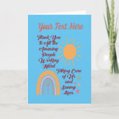 パーソナライズされたオプションで素晴らしい人々に感謝 カード (正面)