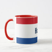パーソナライズされたオランダフラグコンボ マグカップ (左)
