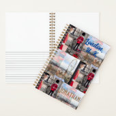パーソナライズされたオリジナル「ロンドンUK」旅行 ノートブック (内側)