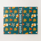 パーソナライズされたオータムジグソーパズル ジグソーパズル (横)