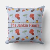 パーソナライズされたオータムスロー枕 クッション (正面)