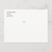 パーソナライズされたオートバイ日付の保存 案内ポストカード (裏面)