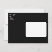 パーソナライズされたオートバイ日付の保存 案内状 (裏面)