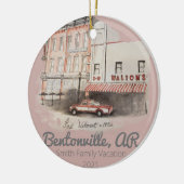 パーソナライズされたオーナメントウォルマート水彩画 セラミックオーナメント (左)