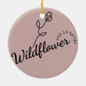 パーソナライズされたオーナメントウォルマート水彩画 セラミックオーナメント (裏面)