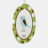 パーソナライズされたオーナメントカスタムウッドランドフレンズ セラミックオーナメント (右)