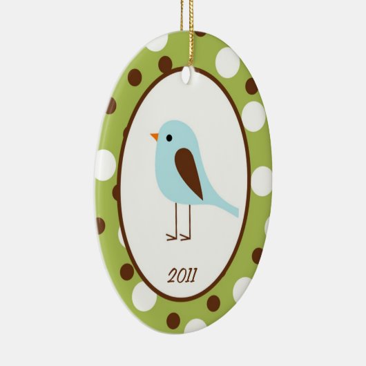 パーソナライズされたオーナメントカスタムウッドランドフレンズ セラミックオーナメント (右)