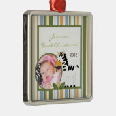 パーソナライズされたオーナメントカスタムサファリフレンズ メタルオーナメント (右)