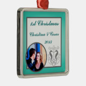 パーソナライズされたオーナメントカスタムシーホースいかりトゥルク メタルオーナメント (右)