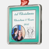 パーソナライズされたオーナメントカスタムシーホースいかりトゥルク メタルオーナメント (左)