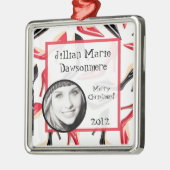 パーソナライズされたオーナメントカスタム女性靴ハイヒール メタルオーナメント (左)